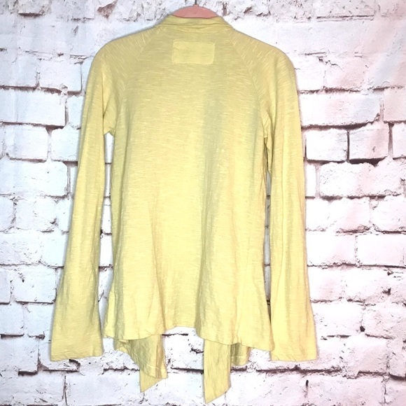 CARILOHA Bamboo Yellow Organic bamboo cotton open hi lo top Size XS - Picture 8 of 15